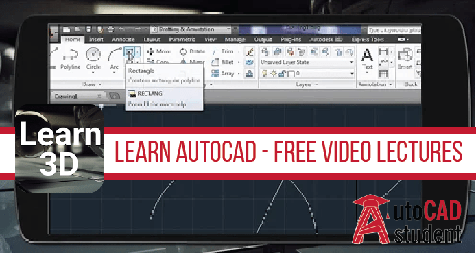 Learn Autocad Free Video Lectures 2019 Autocad Student