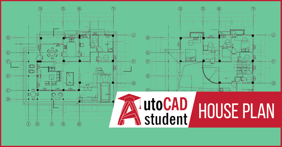 House plans - DWG Format N°04 | AutoCAD Student